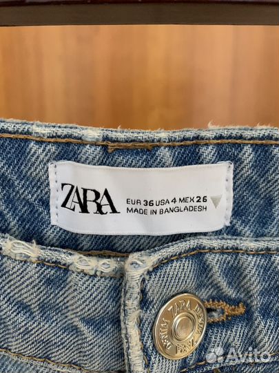 Джинсы zara кюлоты