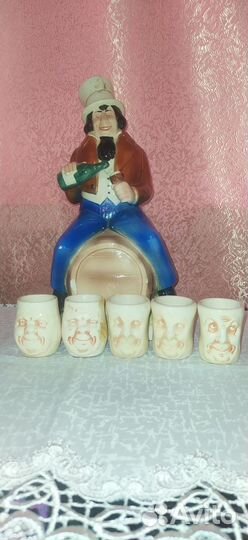 Штоф графин с рюмками коллекционный Германия