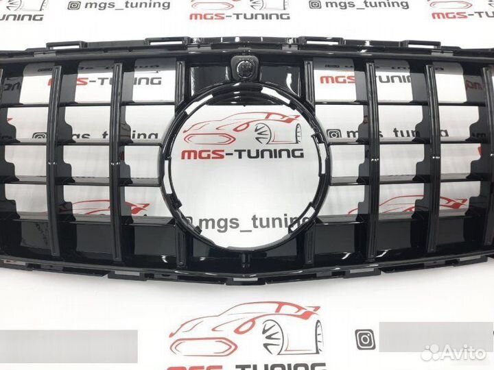 Решетка радиатора 213 рест. GT Black для не AMG