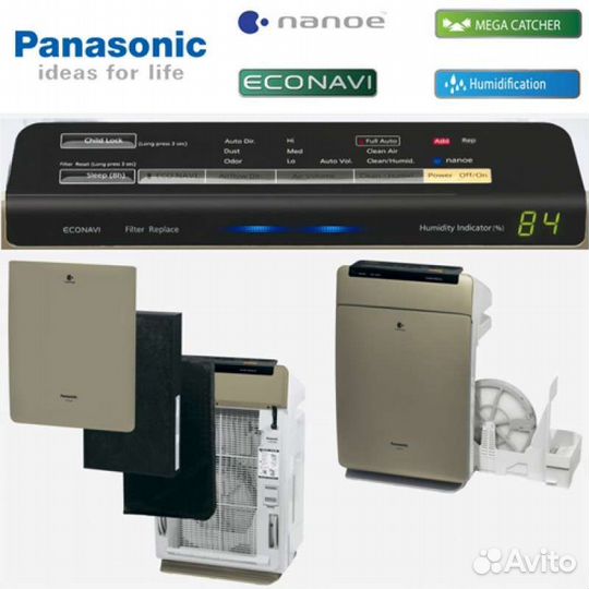 Очищающий комплекс panasonic f-vxf70R +фильтры new