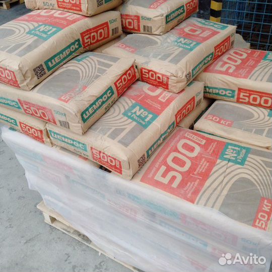 Цемент М 500 - цемрос - в мешках по 1000 кг