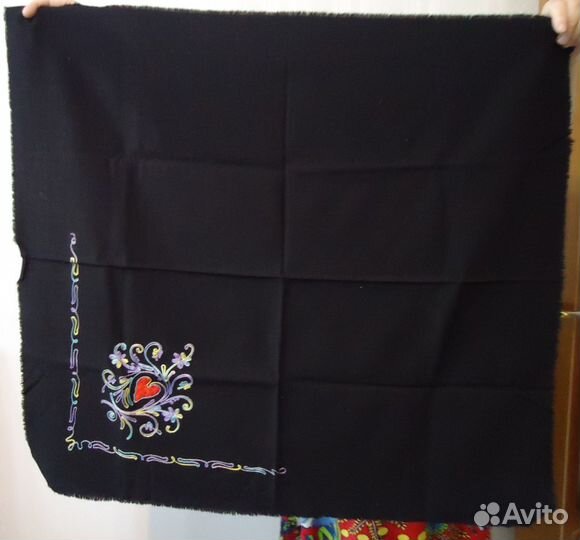 Платки Павлопосадские новые, шерсть