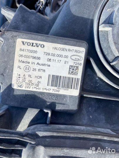 Фары основные volvo fmx4