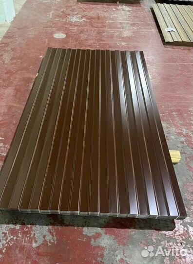 Профлист для забора С8 шоколад (0.4) гост пф1910