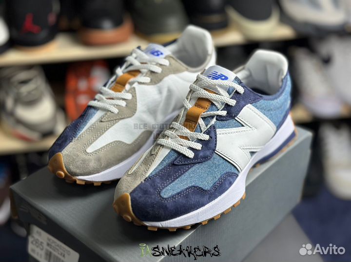 Кроссовки New balance 327 x Levi’s синие 41/42