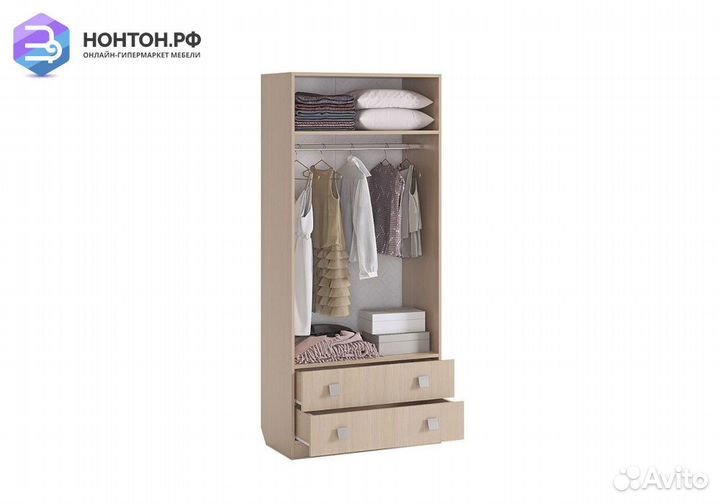 Шкаф комбинированный двухстворчатый с ящиками Амел