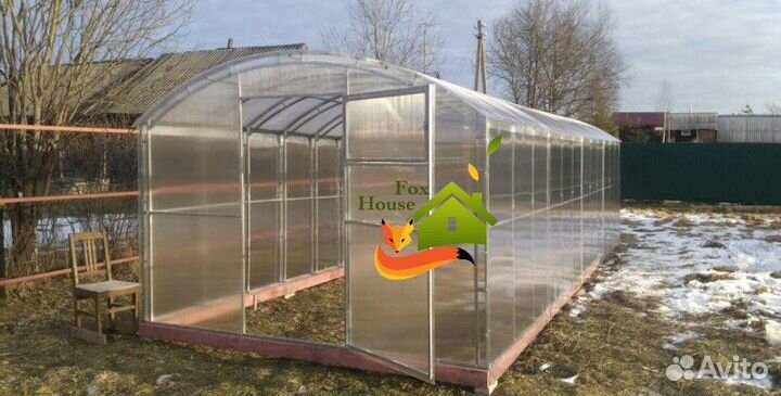 Теплица 3 на 4 двойной каркас