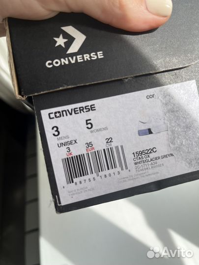 Кеды converse оригинал, 35 как новые