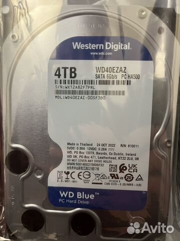 Жесткий диск WD Blue (WD40ezaz) 4тв купить в Санкт-Петербурге ...