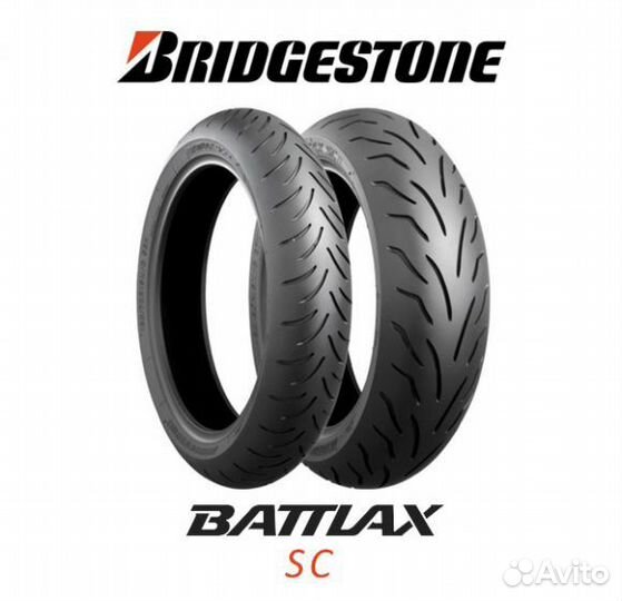 Резина на скутер 130 70 12 Bridgestone Battlax SC