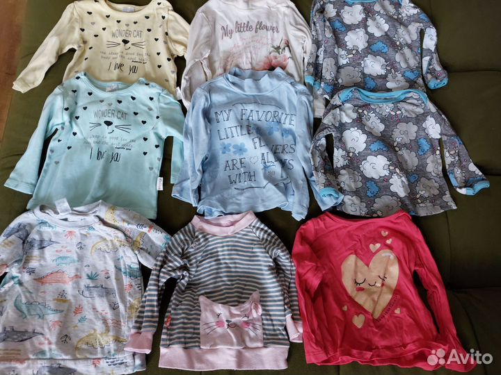 Одежда для двойни 68 74. Кофточки. Свитшот