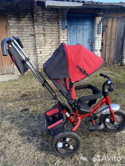 Велосипед с родительской ручкой