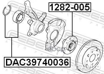 Подшипник передней ступицы(комплект) hyundai EL