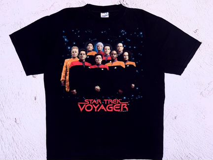 Футболка Star Trek Voyager 1995 мерч винтаж