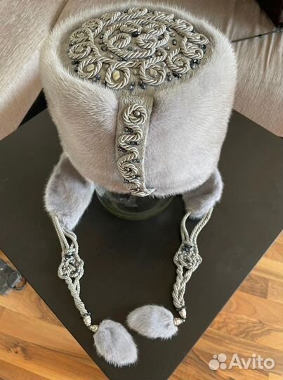 Шапка норковая женская