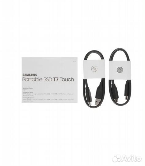 Внешний SSD Samsung T7 Touch 500 гб серебристый