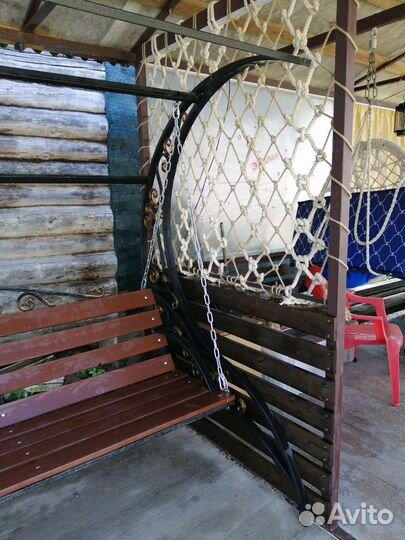 Качели садовые металлические