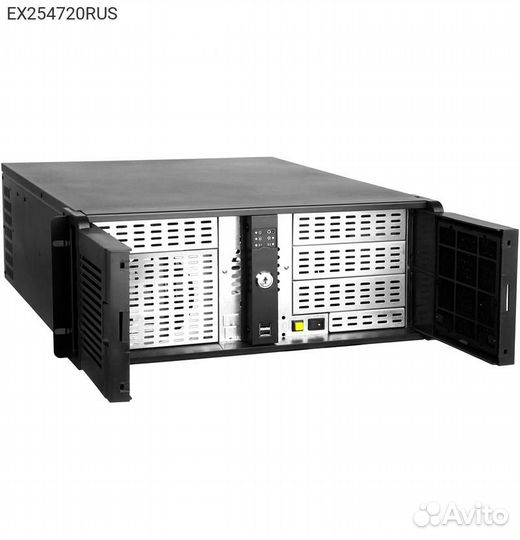 Корпус Exegate Pro 4U4132(S) Rack Без бп чёрный 4U