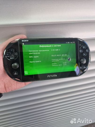 Sony Vita Slim 64Gb прошита Установлены игры