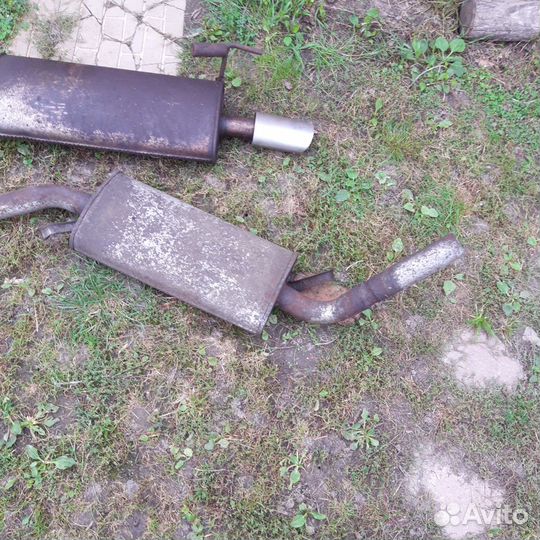 Выхлопная труба Глушитель ауди 80 б4
