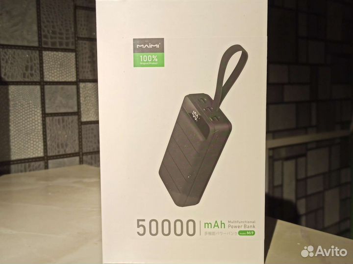 Внешний аккумулятор power bank на 50000 mAh