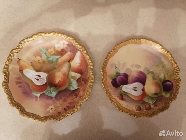 Старинные фарфоровые тарелки. Limoges