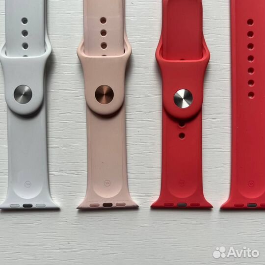 Apple watch оригинальный ремешок (розовый/серый)