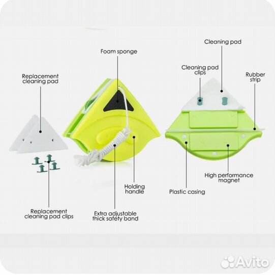 Магнитная Щётка для мытья окон