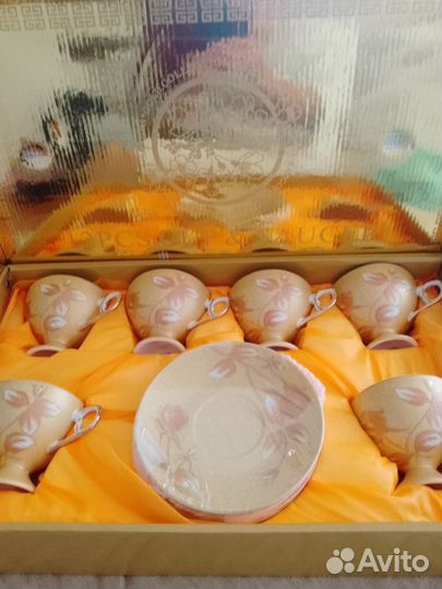 Чайная пара sakura gold collection 24 carat