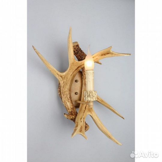 Бра рога, штурвал, свеча, факел в ретро стиле