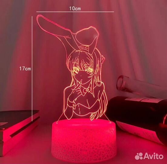 Светодиодная аниме лампа, Этот глупый свин.,Май