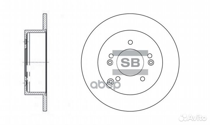 Диск тормозной SD2034 Sangsin brake
