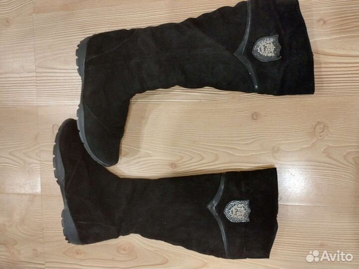 Сапоги натуральная замша