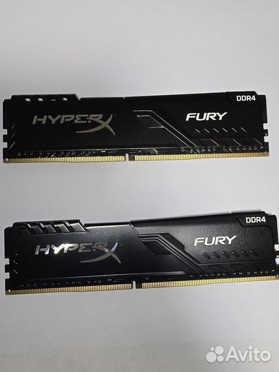 Оперативная память ddr4 hyperx fury 16gb 2400Мгц