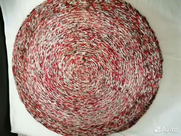 Коврики вязаные из толстой нити