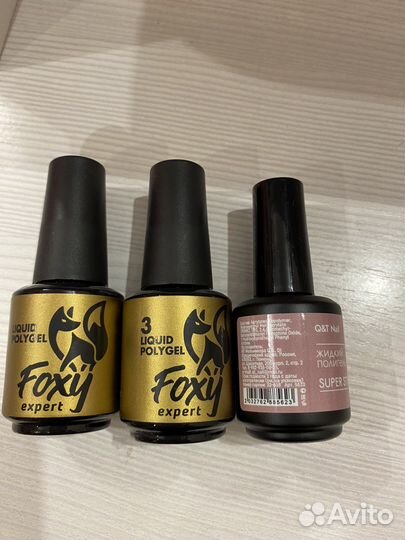 Жидкий полигель для ногтей Foxy