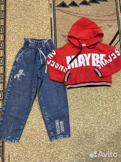 Кофта и джинсы для девочки