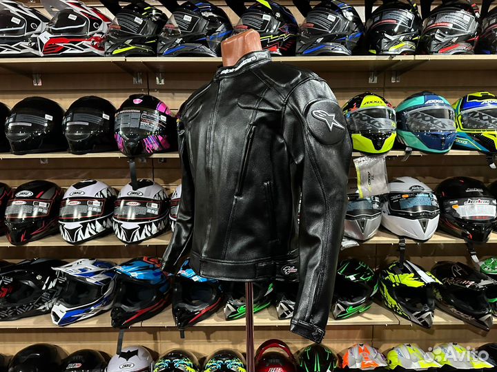 Мото куртка кожаная Alpinestars Classic на мото