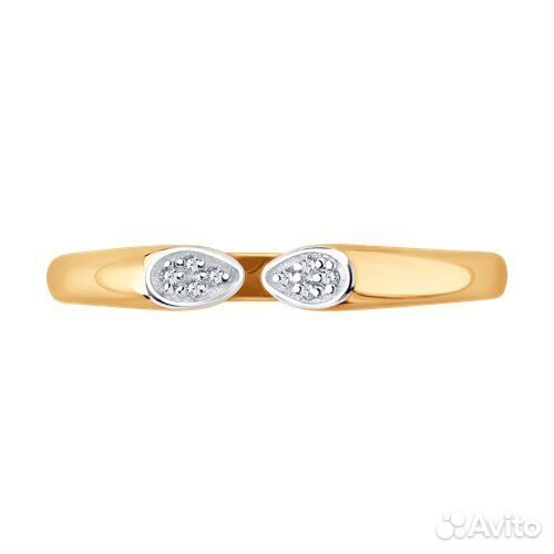 Кольцо sokolov из золота, 1012805, р.17,5