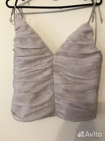 Майка с драпировкой