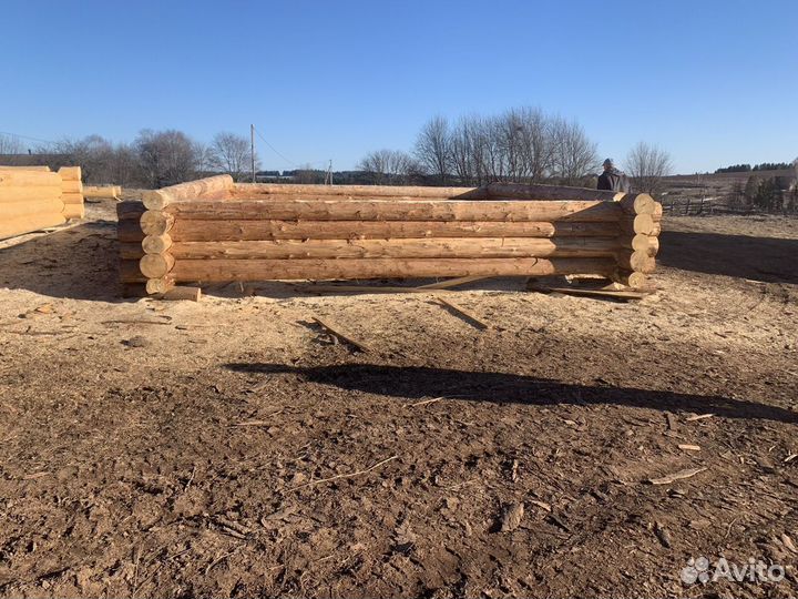 Сруб бани или дома 6*4