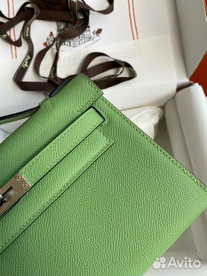 Сумка hermes Kelly pochette avocado