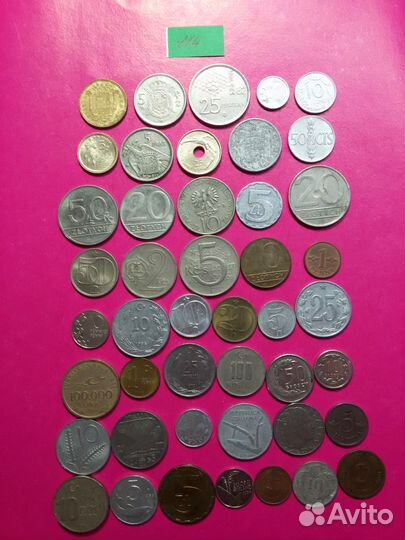 Монеты иностранные наборы № 114,115,116,117,118