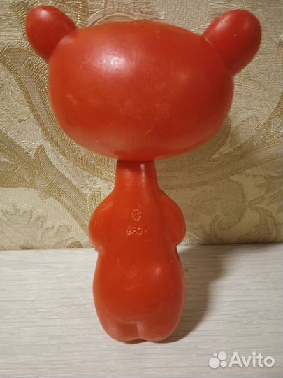 Игрушка СССР медведь пластик
