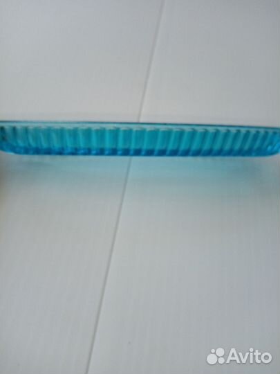 Селедочница СССР синее стекло