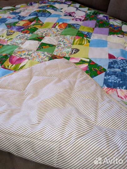 N1,2Покрывало/одеяло Пэчворк. 2 шт. 135*190 Новое