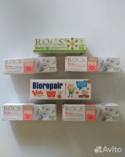 Зубная паста biorepair и rocs rpo