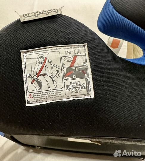 Детский бустер автомобильный