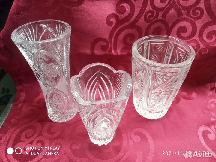 Вазы для цветов и фруктов из СССР