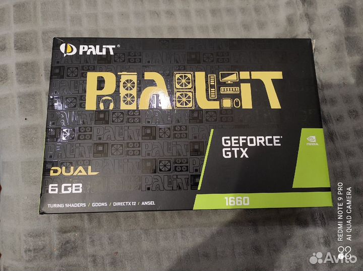 Palit GeForce GTX 1660 dual 6 gb на гарантии днс